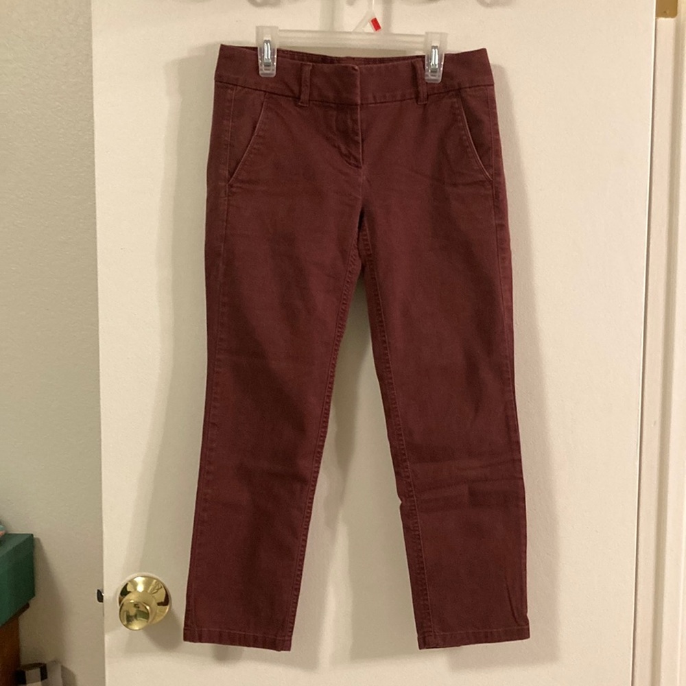 LOFT Outlet brand modern chino crop pant